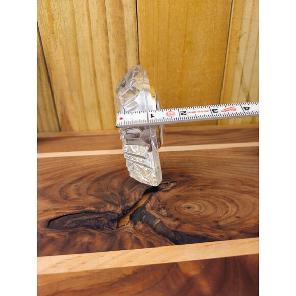 Cristal DArques France Crystal Desk Clock With Roman Numerals & Battery Included - Picture 8 of 12